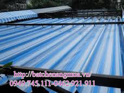 Lắp bạt xếp che nắng mưa tại Hà Đông