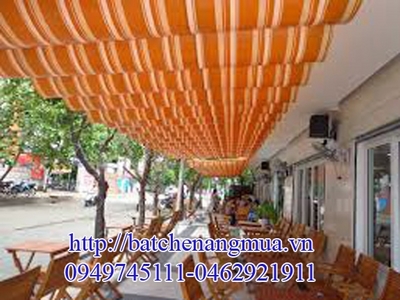 Bạt xếp che nắng mưa tại Cầu Giấy