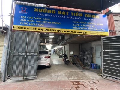 Thi công bạt mái hiên di động tại Hạ long
