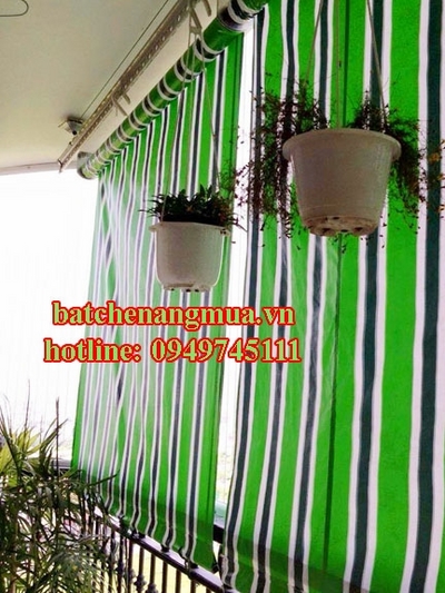 Lắp bạt che nắng mưa ban công tự cuốn giá rẻ tại Hạ Long