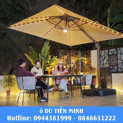 Ô lệch tâm có đèn 3x 3m hợp kim cao cấp